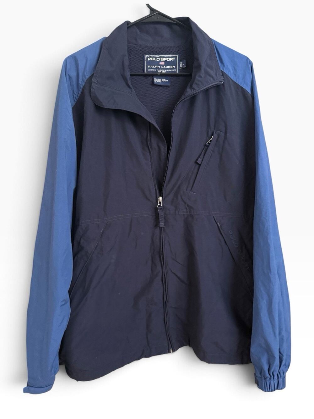 Vintage Y2K Polo Sport Ralph Lauren Technical Windbreaker Jacket L